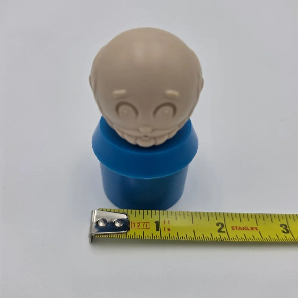 Vintage Tuppertoys Noah Figure Blue Tan Dart Ind 1735B-3 Replacement Piece
